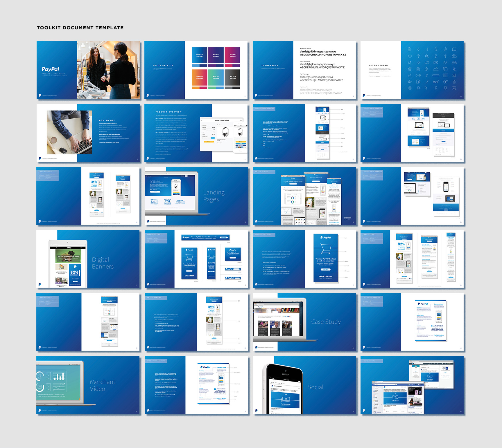 Toolkit document template pages